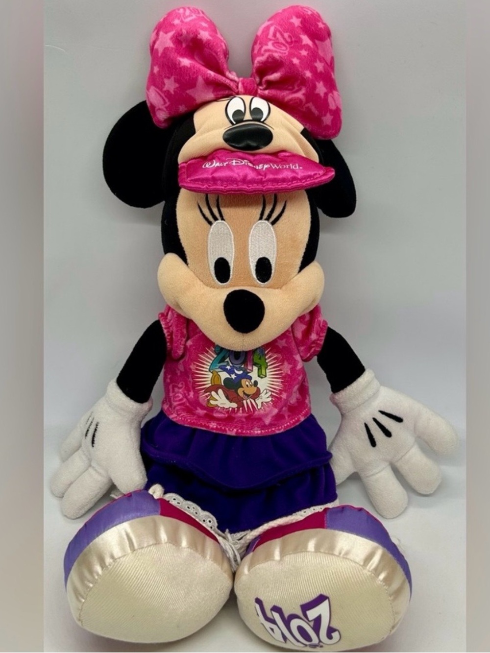 Disney Parks Walt Disney World 2014 Minnie Mouse 18" Plush